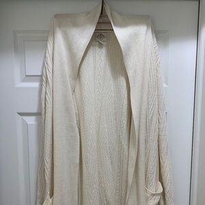 St. John’s Bay Women’s Classic Cardigan Cozy Comfy Sweater Cream XXL 100% cotton